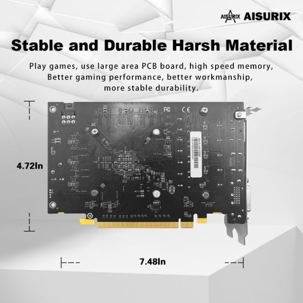 RX 470 4GB GDDR5 256bit Gaming Graphics Card 4K HDR Dual Cooling Fans Support DirectX 12 PCIe3.0 * 16 HDMI DVI DP Video Cards for PC - Image 3