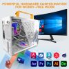 AISURIX ATX Gaming Desktop DDR3 16GB Memory RAM 256GB SSD 550W RGB Fan Full Set PC For Gaming Box - Image 7