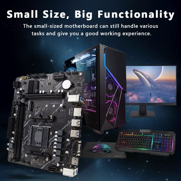 AISURIX A320M Motherboard ATX Support DDR4 Memory Socket AM4 Mobo - Image 7